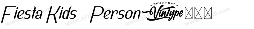 Fiesta Kids   Person字体转换